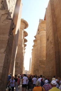 Graffiti drawings on walls Second Pylon Karnak Temple 2