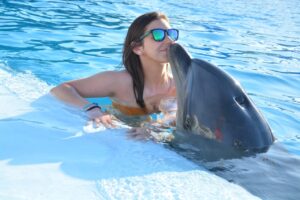 Swim with Dolphins in Pool - Photo Session Dolphin Show Tour from Soma Bay