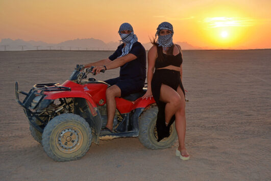 Booking Quad Biking Desert Safari Trip to Bedouin Village and Camel Riding