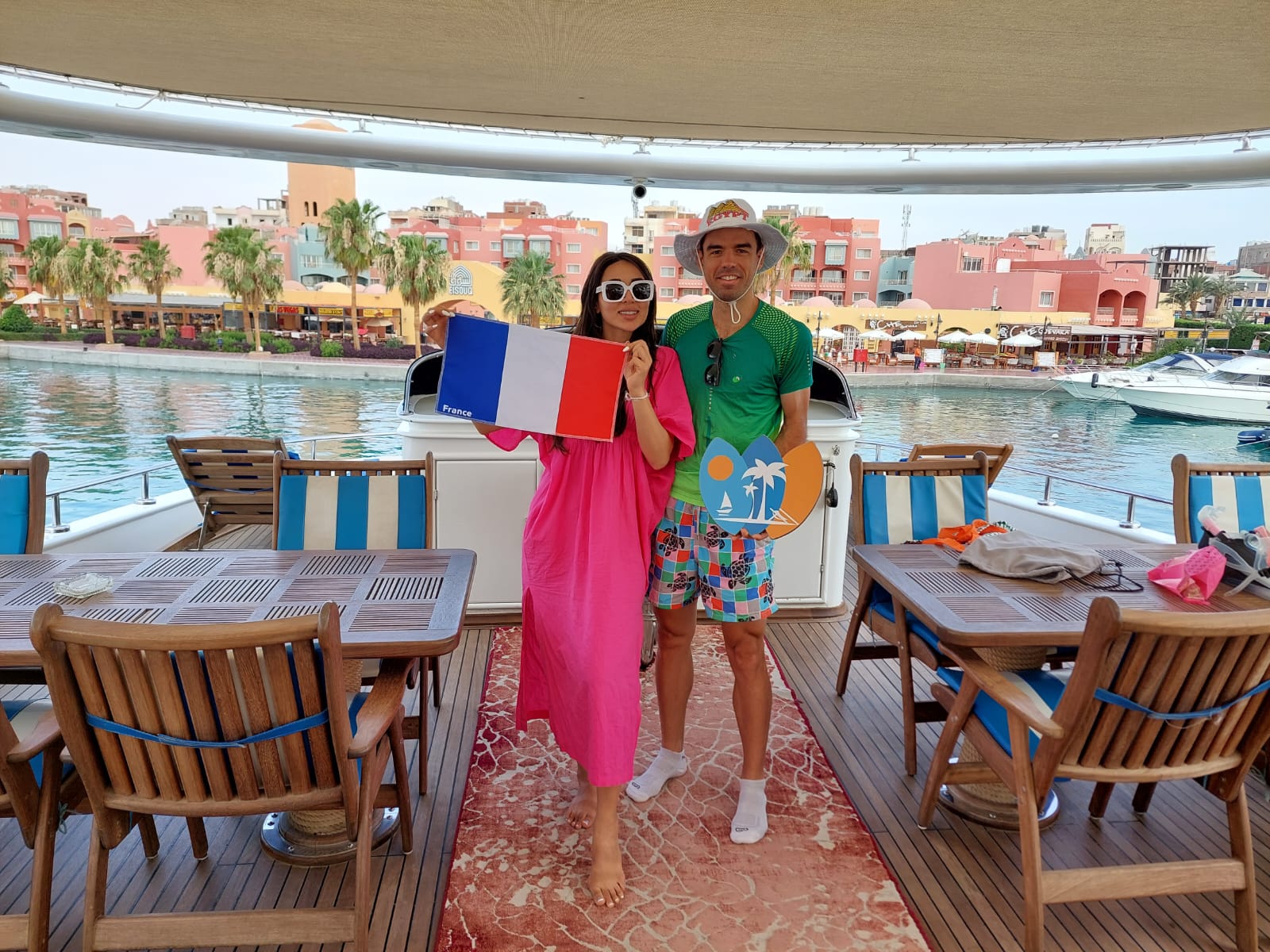 Hurghada Luxury Boat Tours to Orange bay Beach with VIP Lunch, 2 Snorkeling Spots All inclusive