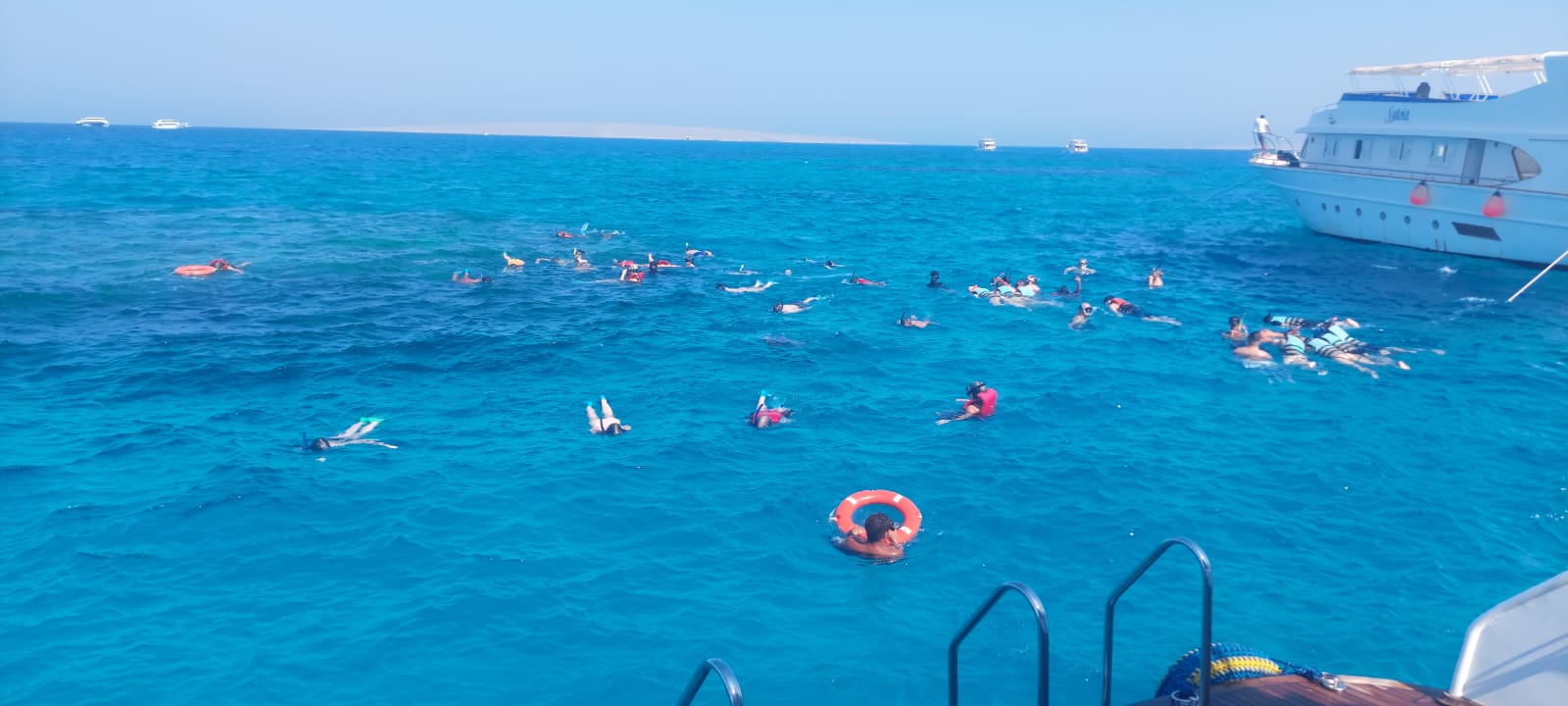 Hurghada Luxury Boat Tours to Orange bay Beach with VIP Lunch, 2 Snorkeling Spots All inclusive