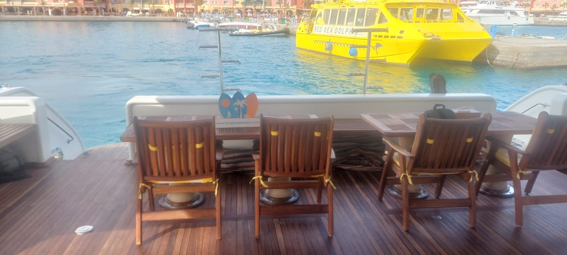 Hurghada Luxury Boat Tours to Orange bay Beach with VIP Lunch, 2 Snorkeling Spots All inclusive