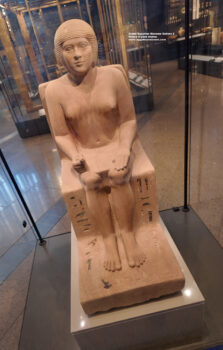102_1-dynasty-4,-sandstone,-Ancient-Egypt,-History-Pharaohs,-Grand-Egyptian-Museum,-aby-rawash,-Prince-it-ysen-statue,-Sone-of-king-djedefre