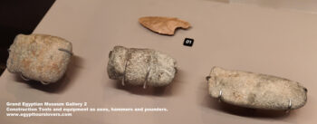 103-dynasty-4,-diorite,-granite-flint,-bone,-heit-el-ghurab,-Ancient-Egypt,-History-Pharaohs,-Grand-Egyptian-Museum,-Construction-Tools-and-equipment-as-axes,-hammers-and-pounders