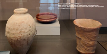 108-dynasty-4,-flint,-pottery,-heit-el-ghurab,-Ancient-Egypt,-History-Pharaohs,-Grand-Egyptian-Museum,-Beer-pots,-food-serving-dishes,-bread-molds,-butcher's-knives-used-to-feed-the-workers