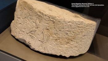 122_1-Dynasty-3-4,-limestone,-Egyptian-alabaster,-Saqqara,-abu-rawash,-The-Royal-Cartouche-of-the-3rd-and-4th-Dynasties,-Ancient-Egypt,-History-Pharaohs,-Grand-Egyptian-Museum