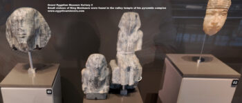 132-Dynasty-4,-diorite,-Memphis,-giza,-Ancient-Egypt,-History-Pharaohs,-Grand-Egyptian-Museum,-Small-statues-of-King-Menkaure-were-found-in-the-valley-temple-of-his-pyramids-complex