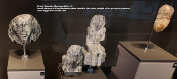 132_1-Dynasty-4,-diorite,-Memphis,-giza,-Ancient-Egypt,-History-Pharaohs,-Grand-Egyptian-Museum,-Small-statues-of-King-Menkaure-were-found-in-the-valley-temple-of-his-pyramids-complex