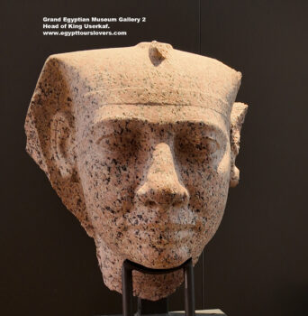 136-Dynasty-5,-granite,-Saqqara,-Ancient-Egypt,-History-Pharaohs,-Grand-Egyptian-Museum,-Head-of-King-Userkaf,-Complete-statue-was-probably-originally-over-4m-tall