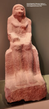 138-Dynasty-4,-Quartzite,-giza,-Ancient-Egypt,-History-Pharaohs,-Grand-Egyptian-Museum,-Unfinished-statue-of-King-Menkaure
