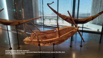 140_1-Dynasty-6,-wood,-giza,-Ancient-Egypt,-History-Pharaohs,-Grand-Egyptian-Museum,-4-large-funerary-boat-models-represent-Queen-Neith-procession-across-the-Nile-river