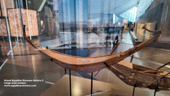 141_2-Dynasty-6,-Ancient-Egypt,-History-Pharaohs,-Grand-Egyptian-Museum,-wood,-giza,-Cargo-boat-models,-Boat-used-to-carry-cargo-from-one-site-to-the-nile-river-to-the-other