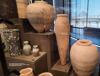 156_2-Dynasty-1-2,-Egyptian-alabaster,-greywacke,-breccia,-diorite,-basalt,-Saqqara,-Carved-from-different-types-of-stone-vessels,-Ancient-Egypt,-History-Pharaohs,-Grand-Egyptian-Museum