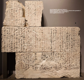 189-Dynasty-6,-limestone,-Saqqara,-Ancient-Egypt,-History-Pharaohs,-Grand-Egyptian-Museum,-Magical-inscriptions-of-the-Pyramid-Texts-for-the-pyramid-of-Queen-Udjebten,-wife-of-King-Pepi-II