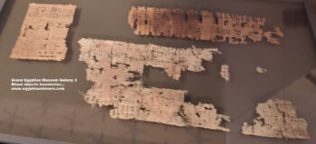 201-dynasty-5,-papyrus,-abuser,-Ritual-objects-inventories,-Objects-tools-used-during-religious-ceremonies-in-King-Raneferef-Temple,-Ancient-Egypt,-History-Pharaohs,-Grand-Egyptian-Museum