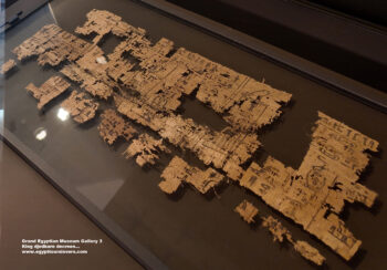 207-dynasty-5,-papyrus,-Ancient-Egypt,-History-Pharaohs,-Grand-Egyptian-Museum,-abuser,-King-djedkare’s-royal-house-name-is-followed-by-a-command-about-priests