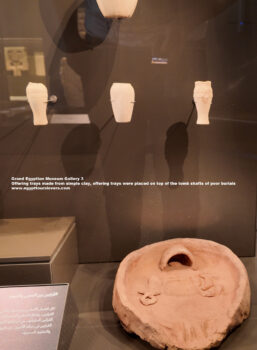 212-first-intermediate-period,-pottery,-Offering-trays-made-from-simple-clay,-Ancient-Egypt,-History-Pharaohs,-Grand-Egyptian-Museum
