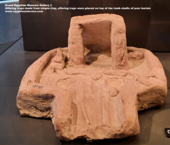 212_1-first-intermediate-period,-pottery,-Offering-trays-made-from-simple-clay,-Ancient-Egypt,-History-Pharaohs,-Grand-Egyptian-Museum