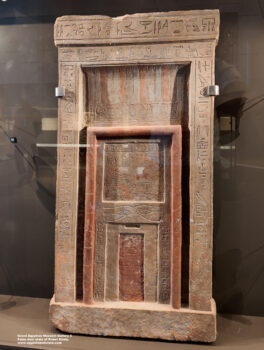 213-dynasty-9-10,-limestone,-herakleoplis-magna,-False-door-stela-of-Priest-Khety,-Ancient-Egypt,-History-Pharaohs,-Grand-Egyptian-Museum