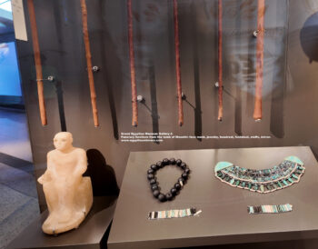 267_3-Dynasty-11,-Silver,-bronze,-Egyptian-alabaster,-Assiut,-Funerary-furniture,-tomb-of-Mesehti,-face-mask,-jewelry,-headrest,-footstool,-Ancient-Egypt,-History-Pharaohs,-Grand-Egyptian-Museum
