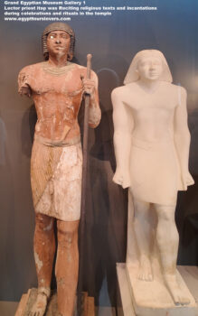 56-Dynasty-5,-limestone,-Saqqara,-Ancient-Egypt,-History-Pharaohs,-Grand-Egyptian-Museum,-Lector-priest-itep-was-Reciting-religious-texts-and-incantations-during-celebrations,-rituals-in-the-temple