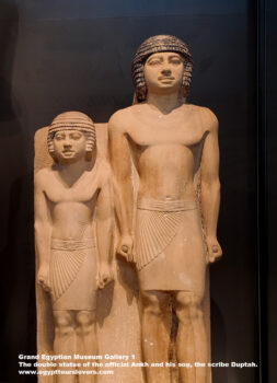 59-old-kingdom,-limestone,-giza,-Saqqara,-The-double-statue-of-the-official-Ankh-and-his-son,-the-scribe-Duptah,-Ancient-Egypt,-History-Pharaohs,-Grand-Egyptian-Museum