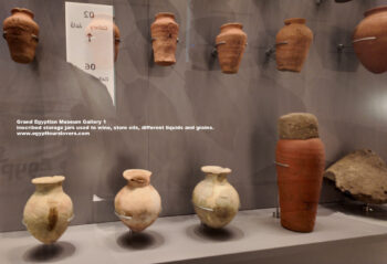 77_1-Dynasty-1-2,-pottery,-Helwan,-Ancient-Egypt,-History-Pharaohs,-Grand-Egyptian-Museum,-Inscribed-storage-jars-used-to-wine,-store-oils,-different-liquids-and-grains
