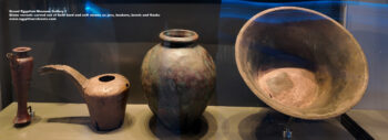 87_1-Naqada-II-period,-Ancient-Egypt,-History-Pharaohs,-Grand-Egyptian-Museum,-Dynasty-6,-Egyptian-alabaster,-diorite,-serpentine,-rock-crystal,-gabbro,-gerywecke,-Saqqara,-Stone-vessels-carved