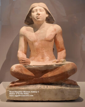 99-Dynasty-5,-limestone,-Ancient-Egypt,-History-Pharaohs,-Grand-Egyptian-Museum,-abuser,-Statue-of-Scribe-Nefer