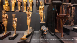 _A-Statue-of-Tutankhamun-Striding-on-the-Back-of-a-Leopard
