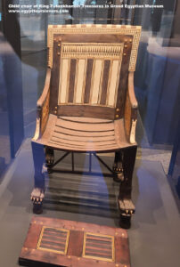 Child-chair-of-King-Tutankhamun-Treasures-in-Grand-Egyptian-Museum