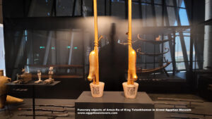 Funerary-objects-of-Amun-Ra-for-King-Tutankhamun-in-Grand-Egyptian-Museum
