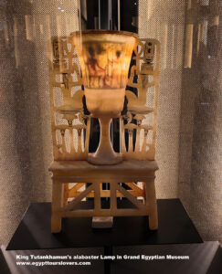 King-Tutankhamun's-alabaster-'translucent-calcite'-Lamp-Grand-Egyptian-Museum