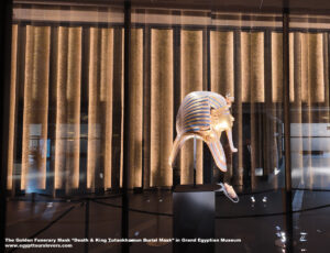 The-Golden-Funerary-Mask-King-Tutankhamun-in-Grand-Egyptian-Museum-Cairo