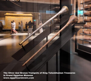 The-Silver-&-Bronze-Trumpets-of-King-Tutankhamun-Treasures-in-Grand-Egyptian-Museum