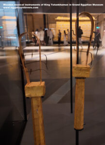 Wooden-musical-instruments-of-King-Tutankhamun-in-Grand-Egyptian-Museum
