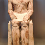 26-Dynasty-5,-Limestone,-Saqqara,-Statue-of-the-judge-Werirentptah,-Ancient-Egypt,-History-Pharaohs,-Grand-Egyptian-Museum,-Ptah-god-of-Memphis,-Overseer-of-scribes,-priest-of-Hathor-and-ra--